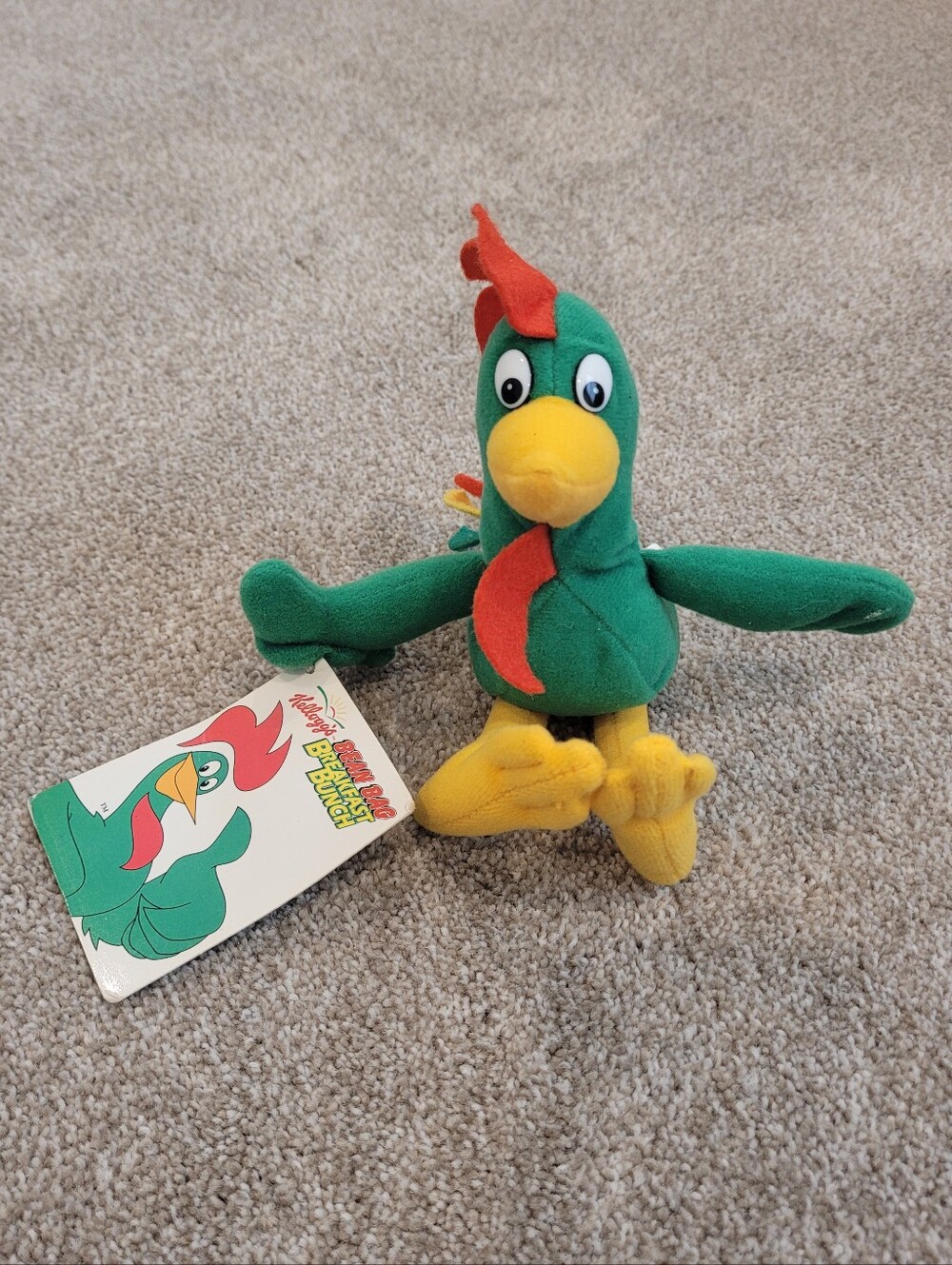 Kellogg's Corn Flakes Cornelius the Rooster Corny Plush Stuffed Animal Toy NWT